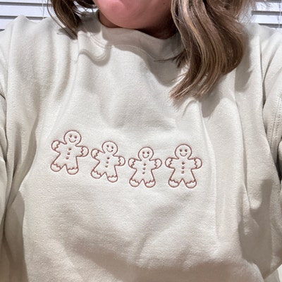Sequin Gingerbread Man Long Sleeve Sweatshirt
