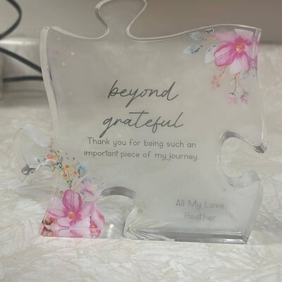 Personalized Work Anniversary Plaque Employee Recognition Appreciation ...