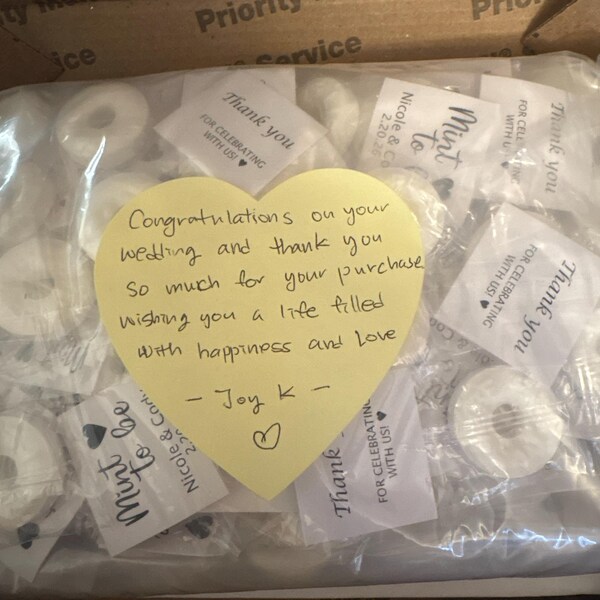 FREE SHIPPING - Personalized Wedding Mint Favors | Mint to Be Bridal ...