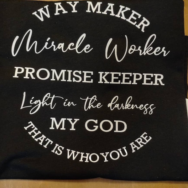 Waymaker SVG, Miracle Worker SVG Downloadable, Vinyl Cut, Scan N Cut ...