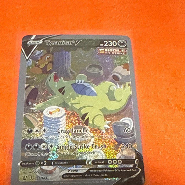 Tyranitar V - Battle Styles - 155/163 / Ultra Rare - Perfect Gift for Poke Fans - NOT Real Just for Show - Proxy NOT Replica - Etsy Tyranitar V - Battle Styles - 155/163 / Ultra Rare - Perfect Gift for Poke Fans - NOT Real Just for Show - Proxy NOT Replica - Etsy