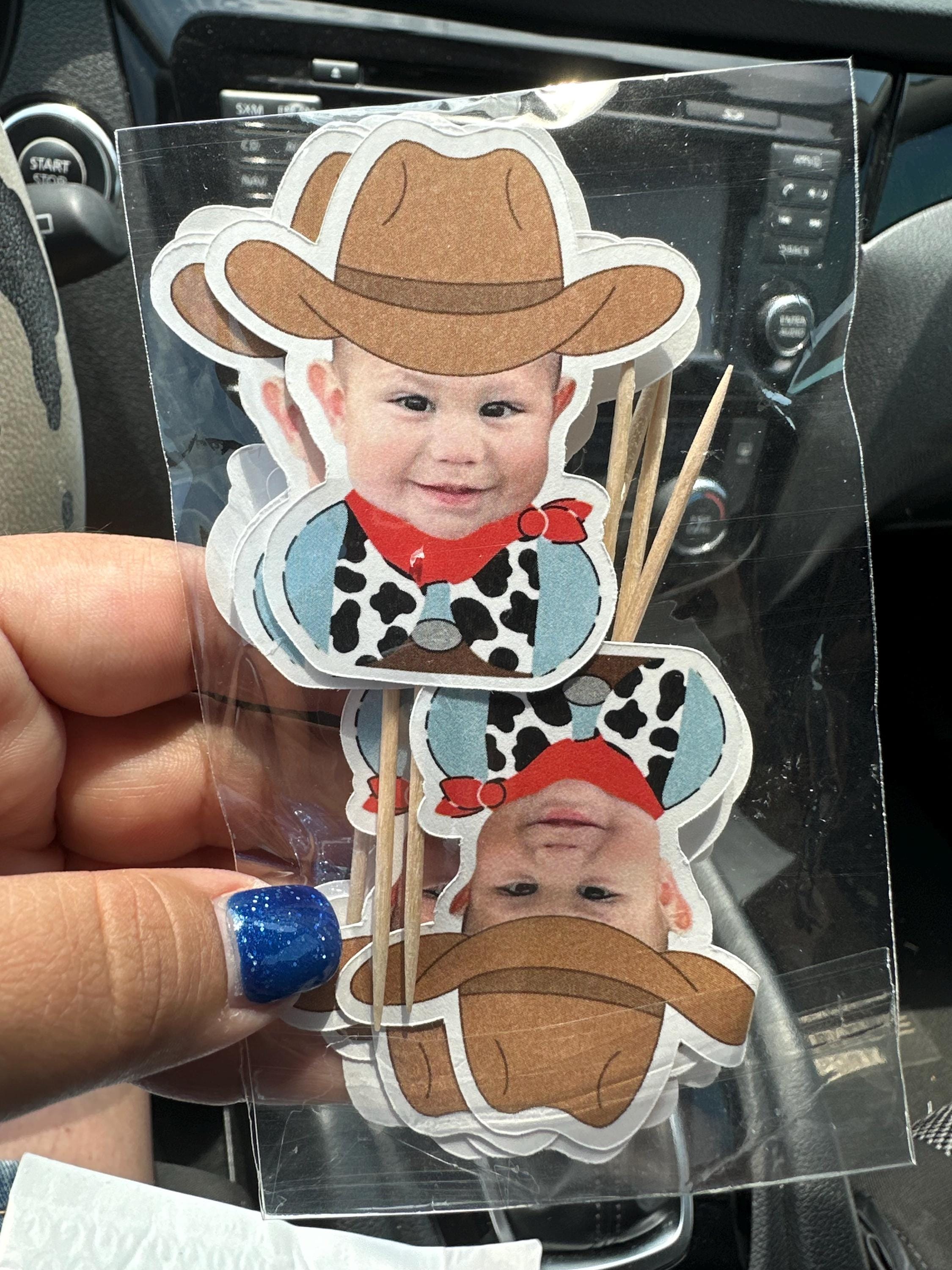 cowboy cupcake toppers | western birthday party decorations | my first rodeo birthday party supplies | cowboy 1st birthday | western party