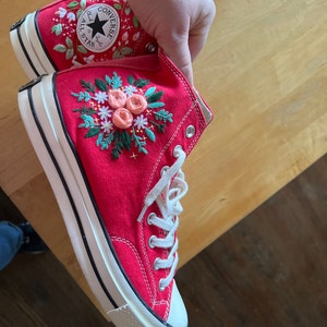 Embroidery Converse Frog and Mushroom Embroidery Wedding Gifts ...