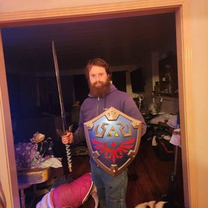 ハイリアの盾 金属製盾 コスプレ 1:1サイズ ゼルダの伝説 ティアーズ