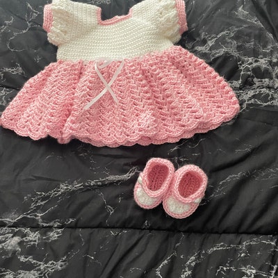 Crochet Pattern Baby Dress and Booties, GC108 - Etsy