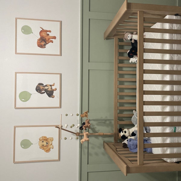 Hunter Green Nursery Wall Art, Dark Green Baby Boy Nursery Decor ...