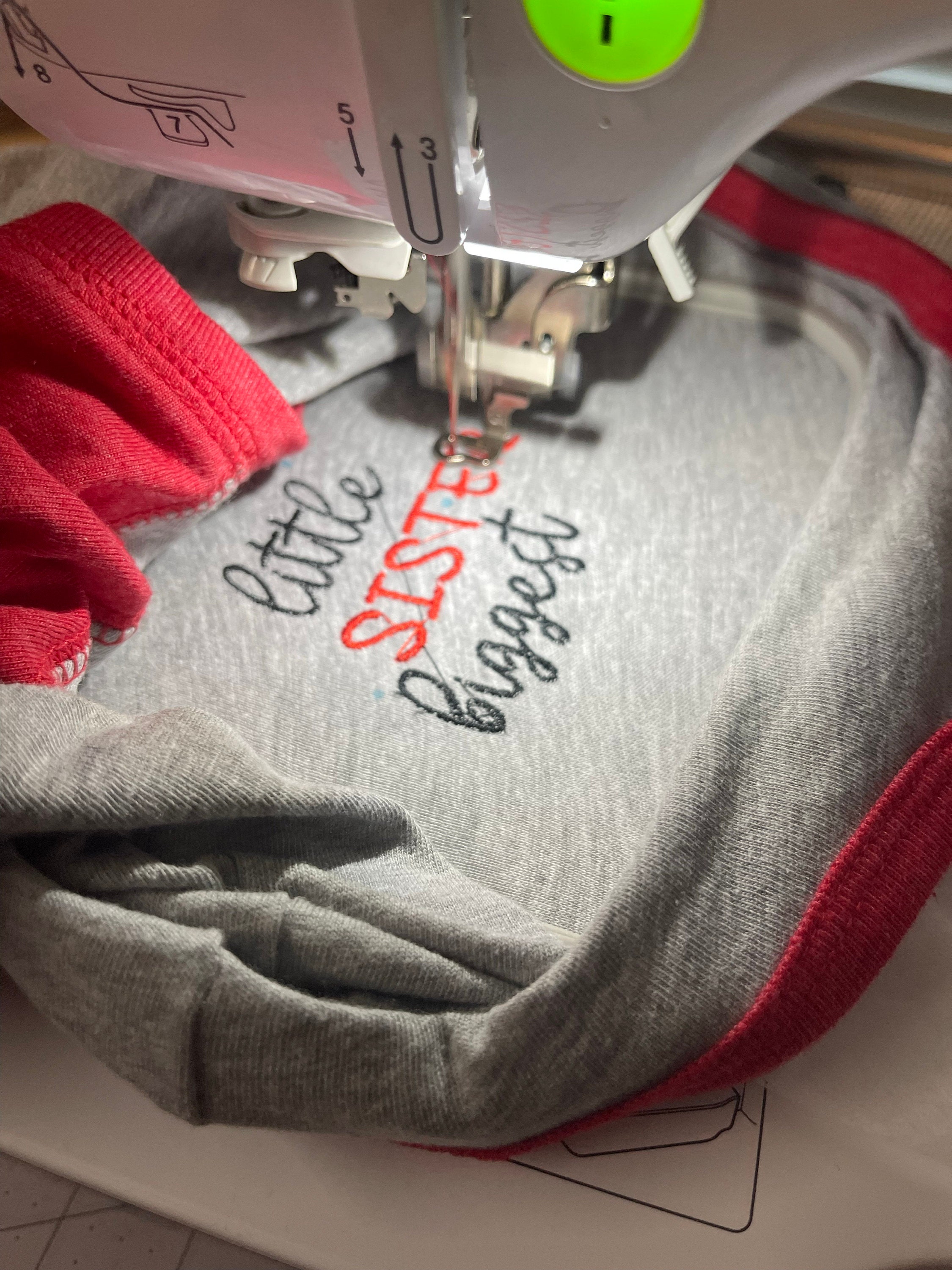 Customer photo for Baseball sister - Embroidery design