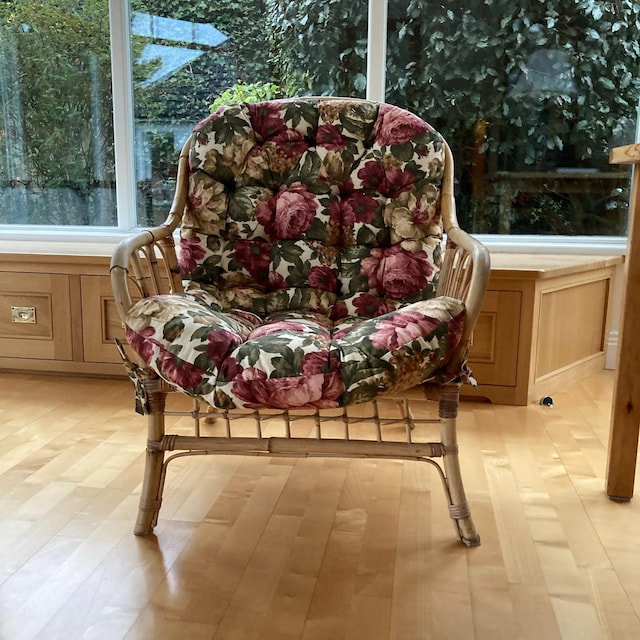 Gardenista Coussin De Jardin Extérieur à Motifs Patio Fauteuil En Rotin Mobilier à Motifs Coussin Décoratif | Rembourrage En Flocons De Mousse Hypoallergénique | Étanche (Vahinee