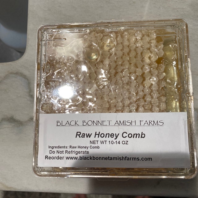 100% Pure Raw Natural Honey Comb Full of Honey in Box 10-14 Oz. 
