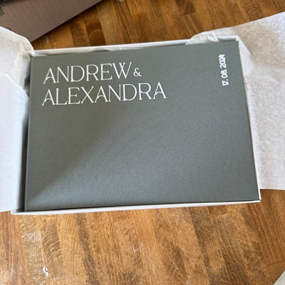 Modern Coffee Table Book Family Photo Album Memories, Handmade Family ...