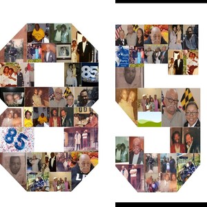 Number Photo Collage Canva Frame Template Poster Design Photo Fill ...