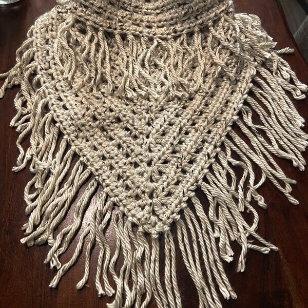 Boho Infinity Scarf / Crochet Scarf Pattern / Scarf Pattern / Infinity ...