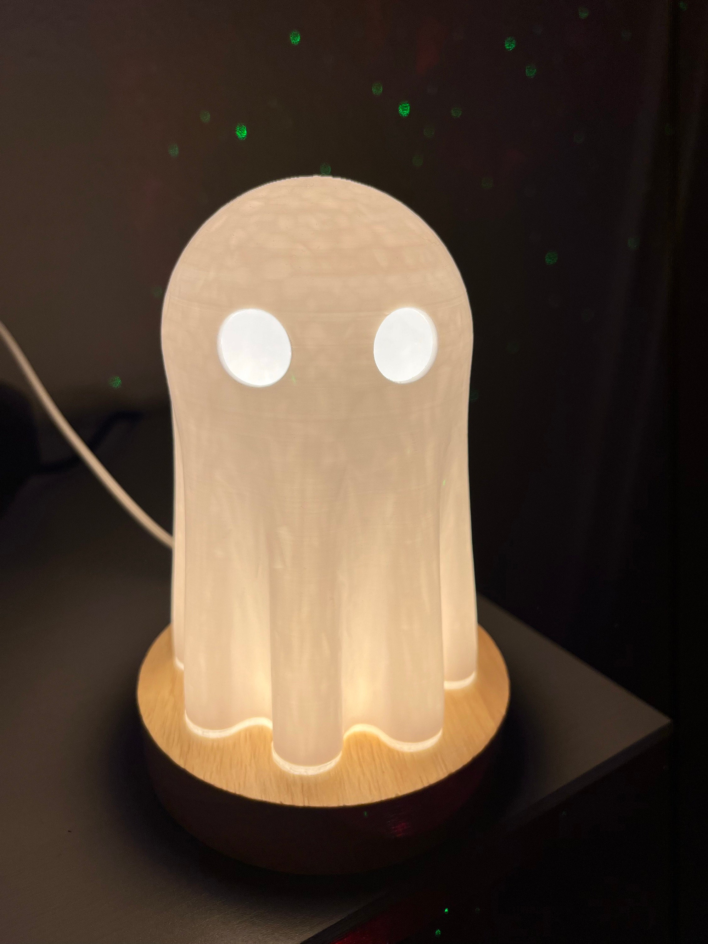 The Original Cutest Sheet Ghost Lamp - LED light - Free Shipping! -- Ghost Art , Ghost Decor , Cute Gift , Spooky Decor , Halloween Gift