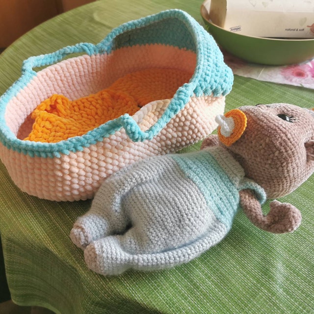 baby-doll-mini-basket-crochet-pattern-pdf-a-baby-cradle-pattern-etsy