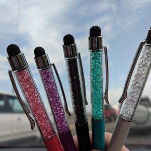 Blessed Is She Who Has Believed Crystal Pen - 5.5 Inch Inspirational Ballpoint Pen