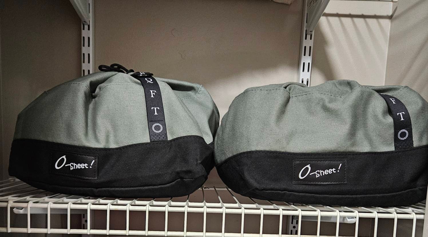 Original Creators of Bed Sheet Storage bags.  Organize your Linen Closet in Minutes. Designed for sheets, blankets, bedding, and clothing.