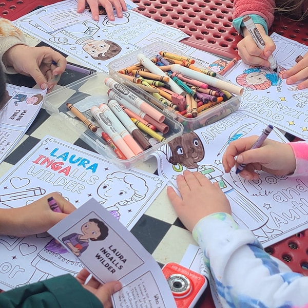 Printable who am i cards women s history month matching game