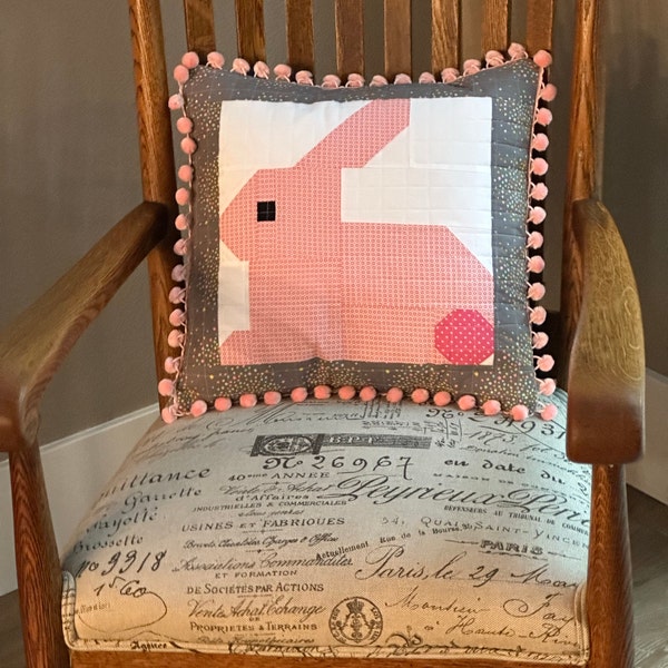 PDF Easter Quilt Pattern - Blue Bunny Quilt Pattern - Etsy
