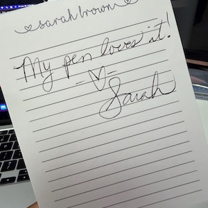 Sarah added a photo of their purchase