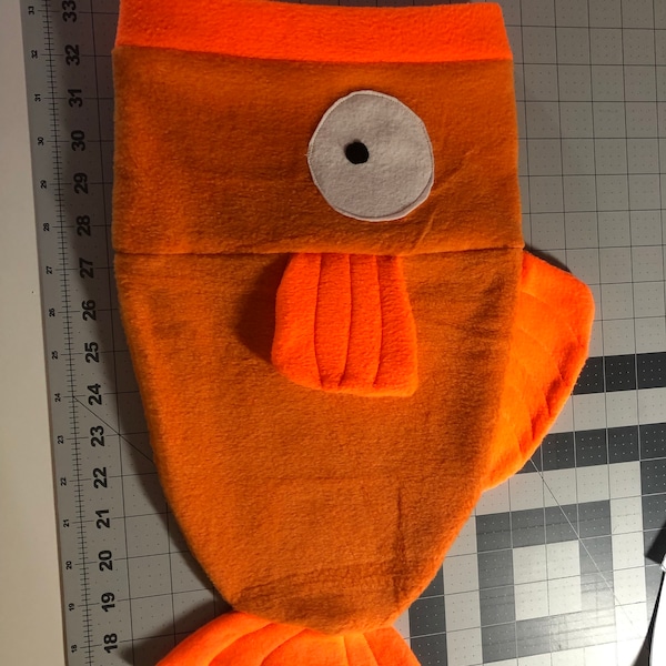 Carp Hat Pattern Slouchy Fleece Fish Hat Sewing Pattern .pdf Goldfish Shark Betta Koi ...