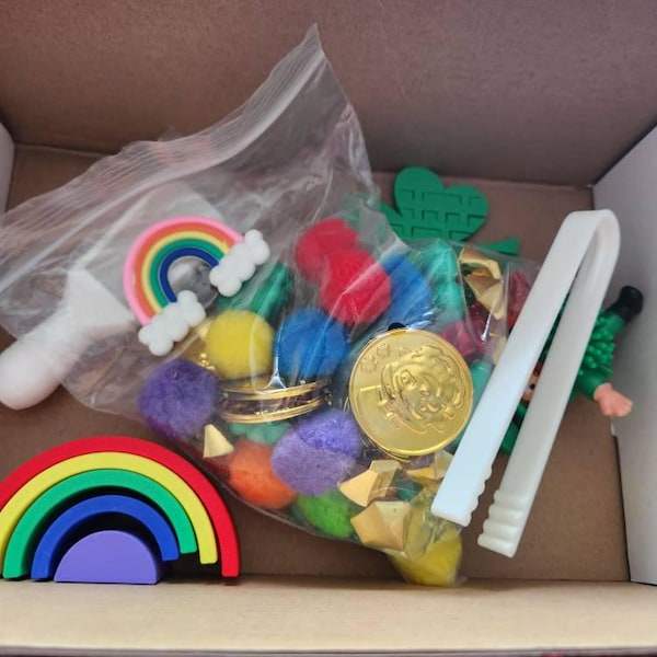 Montessori St Patrick's Day Sensory Bin - Interactive Play Kit for Kids ...