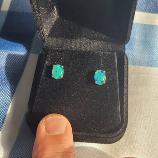 Luxury Ladies Solid 925 Sterling Silver Ornate Large Natural Fiery Opal