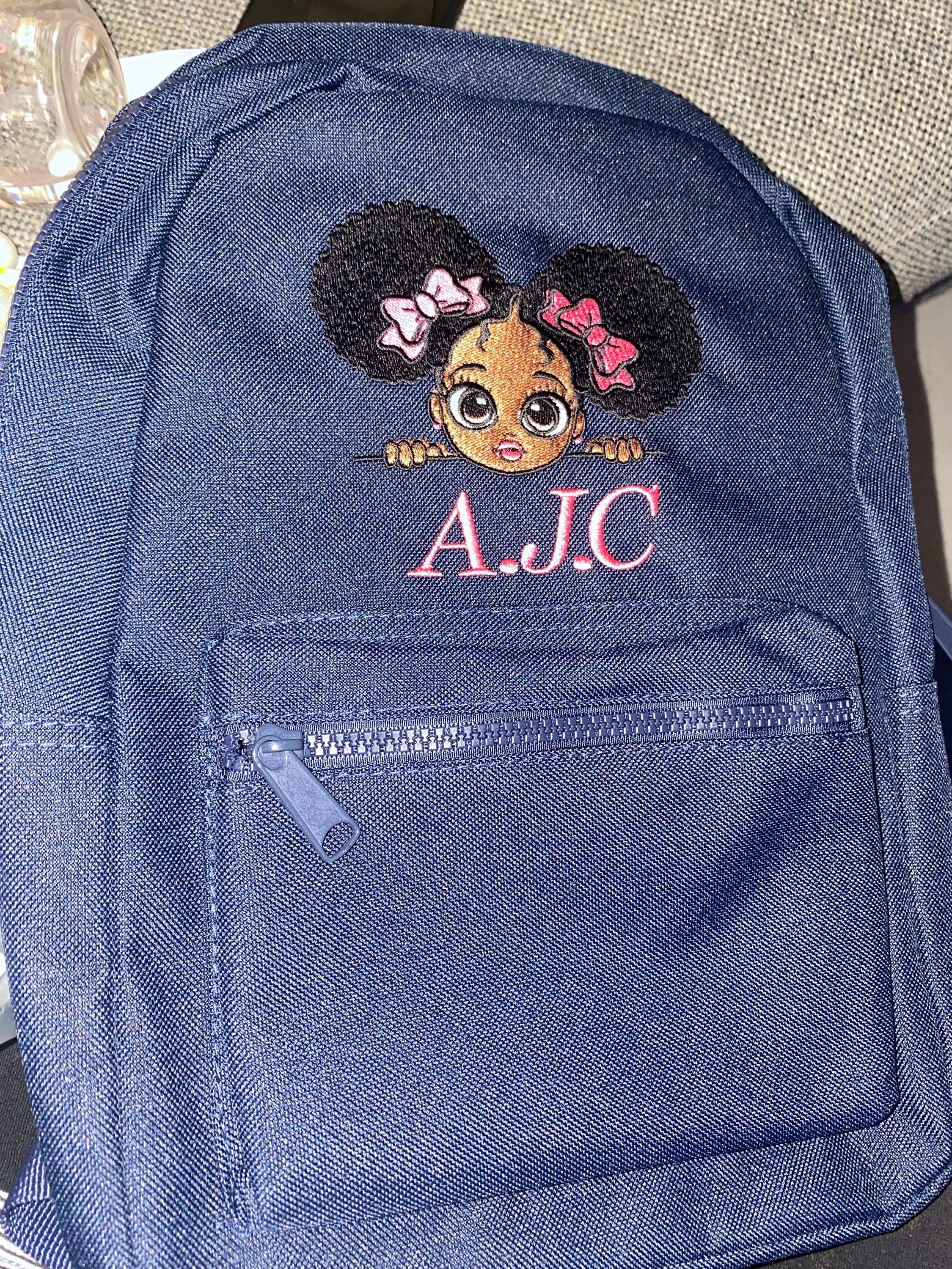 Embroidered Personalised Toddler Backpack Girls mini nursery bag, embroidered Custom backpack, girls school bag, birthday gift.Fast Delivery