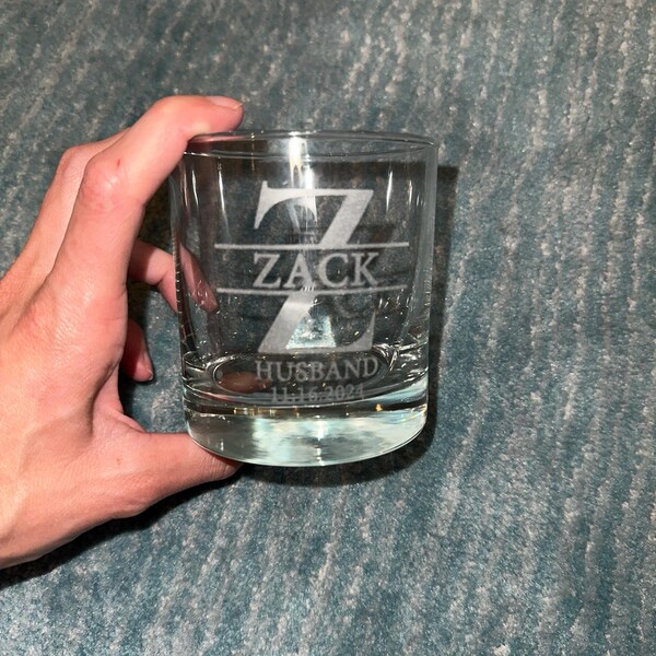 Groomsman 11oz Whiskey Glass, Engraved Old Fashion, Groomsmen Gift Idea, Personalized Groomsman ...