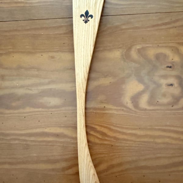 Handmade Cherry Wood Louisiana Curved Handle Roux Spoon #7 - Etsy