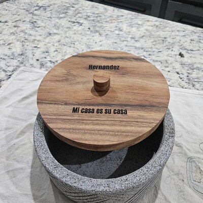 Tlahuanoni Volcanic Stone Totilla Make With Hand Painted