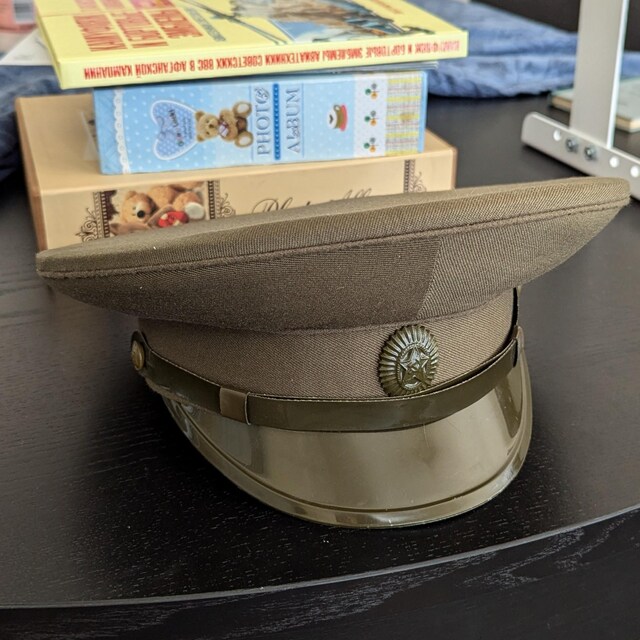 ヴィンテージのソ連軍将校帽、ソ連軍帽、鎌と槌のバッジ - Etsy 日本