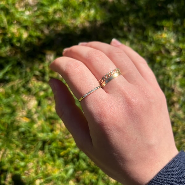 Boca Pave Slim Ring main image 1