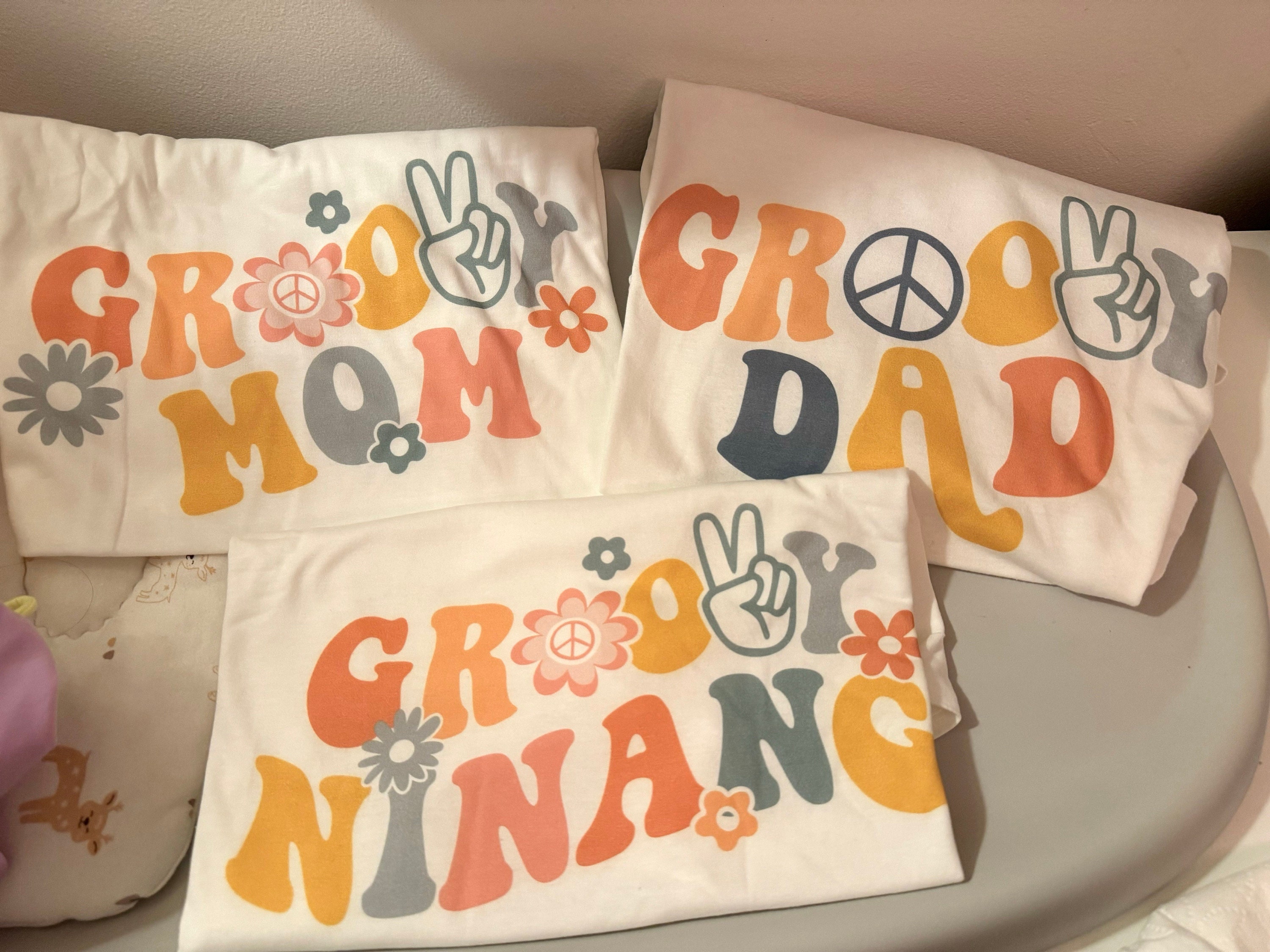 Matching Family Sibling Birthday Shirts - Two Groovy Birthday Shirts - 2nd Birthday Family Shirts #6412-C