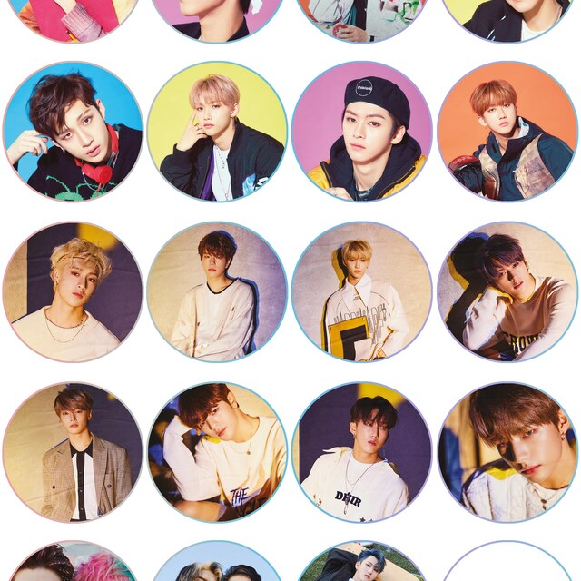 straykids シール Printable Stray Kids Stickers,label Sheet,cupcake Topper, SKZ
