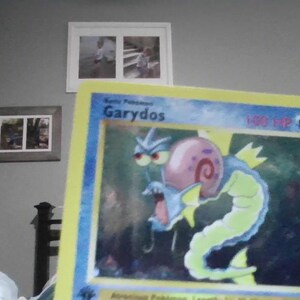 Garydos - Spongebob Crossover - Custom Holographic Card - Etsy