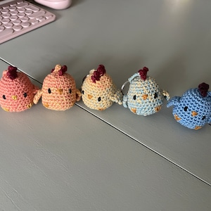 Cute Stardew Valley Chicken Crochet Pattern Easy Keychain Design - Etsy