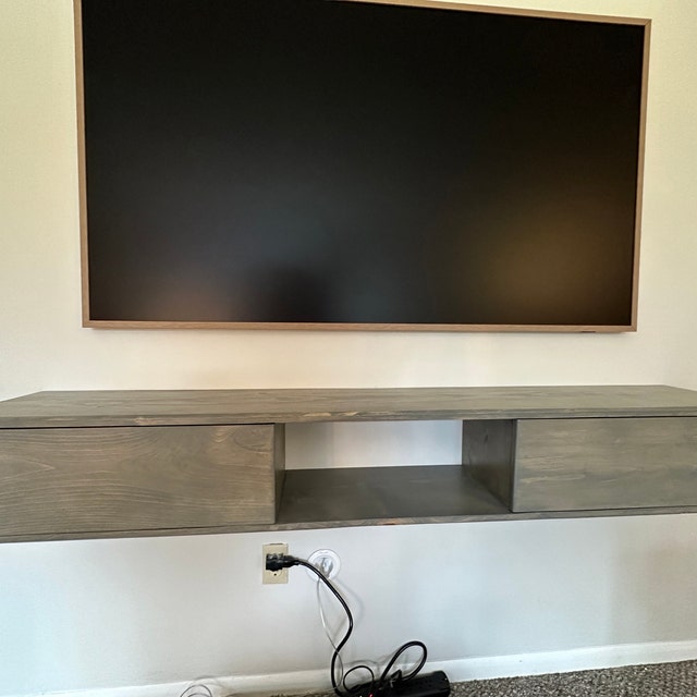 South shore floating tv stand deals