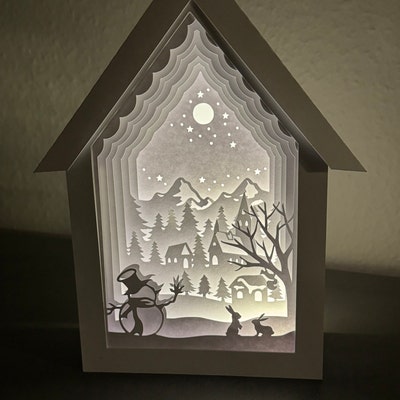 Fairy Tales Paper Cut Light Box Template Shadow Box 3D - Etsy