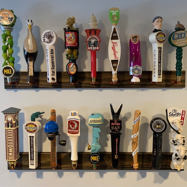 Tap Handle Wall Display (rack) - Holds 9 Tap Handles - 36