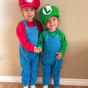 Mario and Luigi Inspired Hat PDF Pattern Instant Download - Etsy