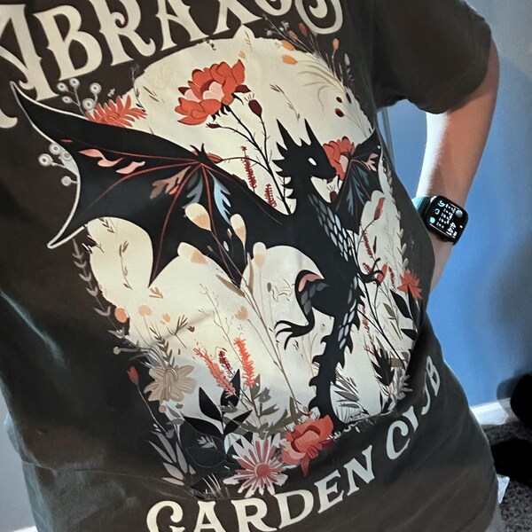 MNIGIU Tragetasche "Abraxos Garden Club" – Throne Of Glass Motiv Baumwoll-Einkaufstasche