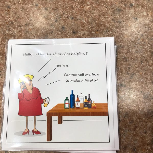 Funny Birthday Card Friendship Female Girl Friend Mum Humorous Party ...