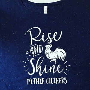 Download Rise And Shine Mother Cluckers SVG Cut File. Cricut ...