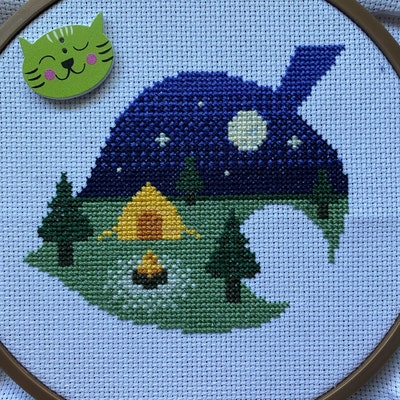 Animal Crossing Campsite Cross Stitch Pattern PDF Download - Etsy