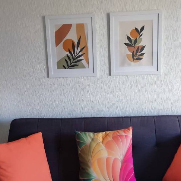 Boho Abstract Wall Art Prints, Boho Wall Decor, Set of 3 Wall Prints ...