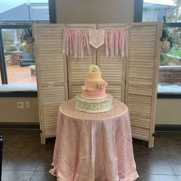 Rosa Schleifen-Partydeko Für Den 1. Geburtstag – Inkl. Hut, Cake Topper & Hochstuhl-Banner Für Mädchen