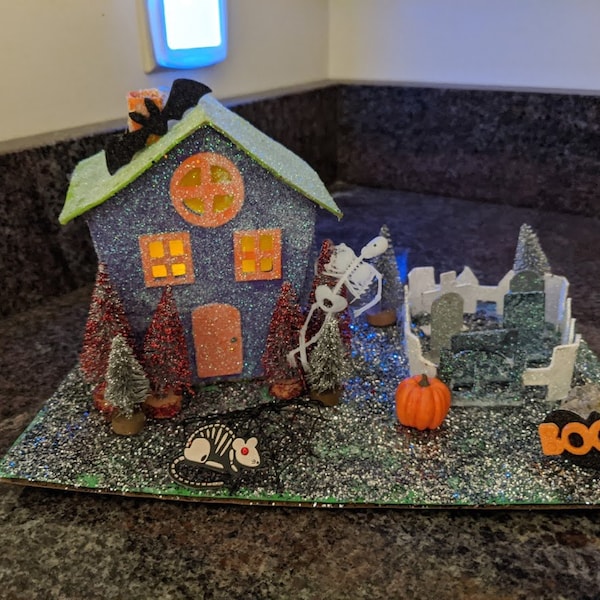 Haunted House- DIY Putz Style House - Etsy