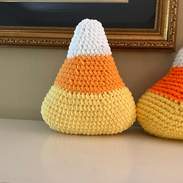 Candy Corn Pillow Crochet Pattern, Halloween Crochet Pattern ...