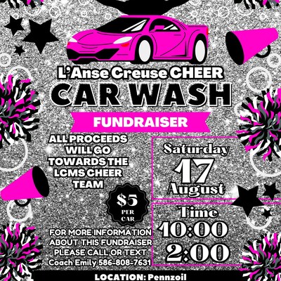 Cheerleader Car Wash Fundraiser Flyer, Editable Cheer Car Wash ...