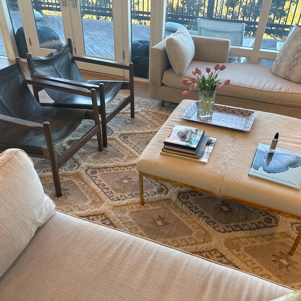 Rainbow Felted Custom Shag Rug, Premium Wool, Multi Coloured, Funky ...